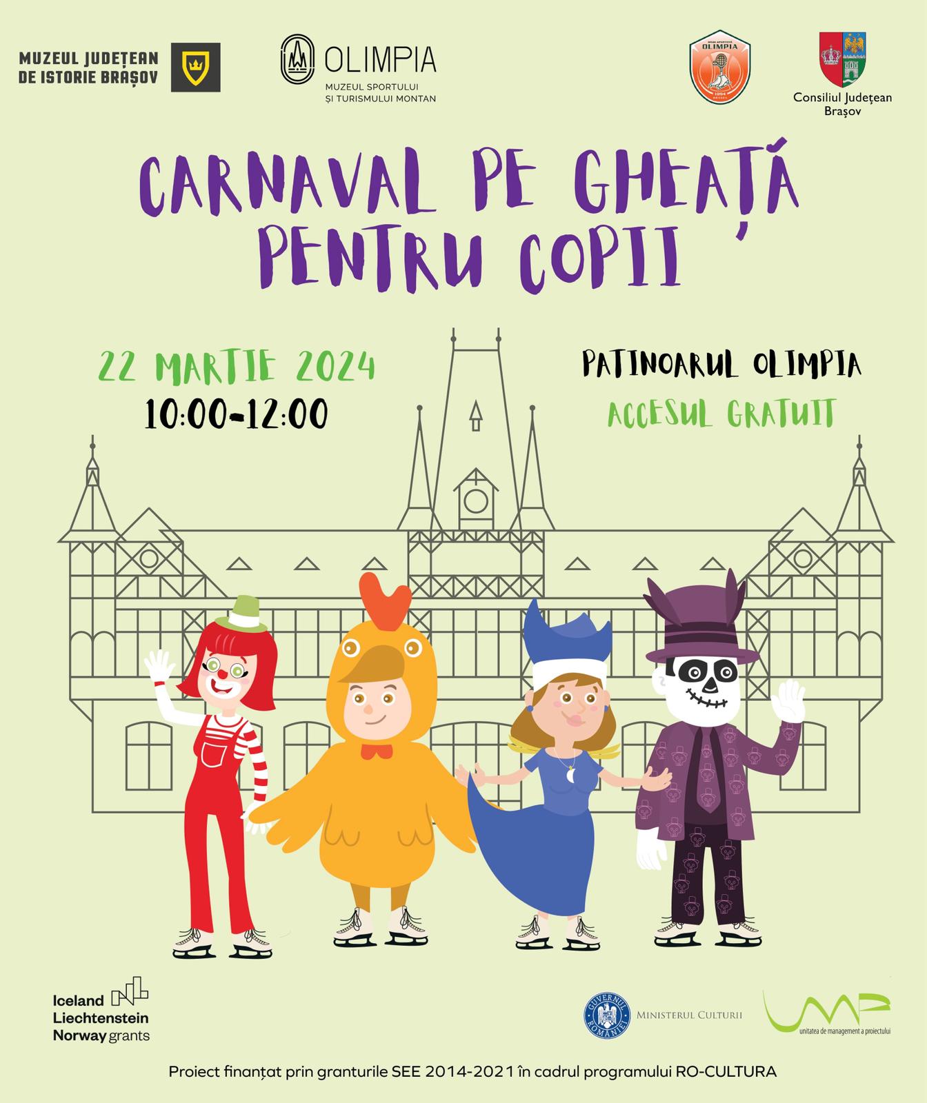 Carnaval pe gheață pentru copii